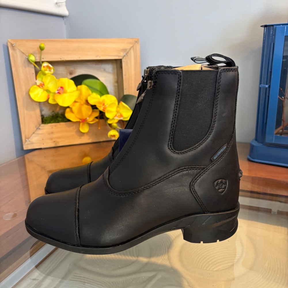 Ariat Heritage IV Zip waterproof Boots in black size 7 - Picture 9 of 16